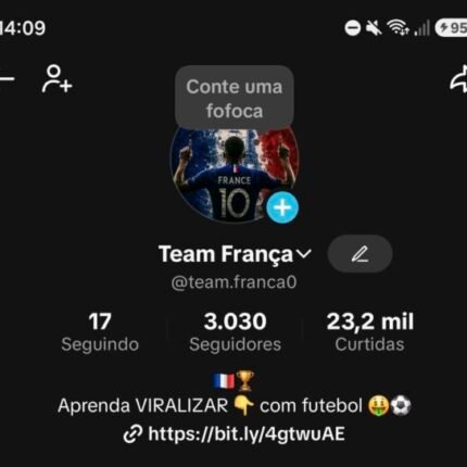 Conta TikTok 3k de seguidores