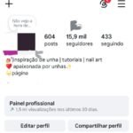 Perfil Instagram de Unhas/Nail Art 15,9k Seguidores