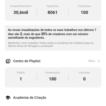 Conta Kawi 8 mil seguidores