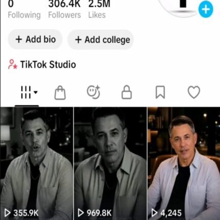 Conta tiktok EUA, 306K seguidores com Tiktok Shop Ativo sem doc, engajamento alto, conta sem restrições para você faturar com tiktok shop na gringa.