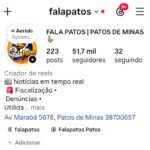 Instragram com 51 mil seguidores