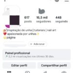 Perfil Instagram de Unhas/Nail Art 16,5k Seguidores