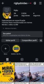 INTAGRAM ENGAJADO DE MEMES (ENGAJA QUALQUER NICHO!!!) 2.604 seguidores