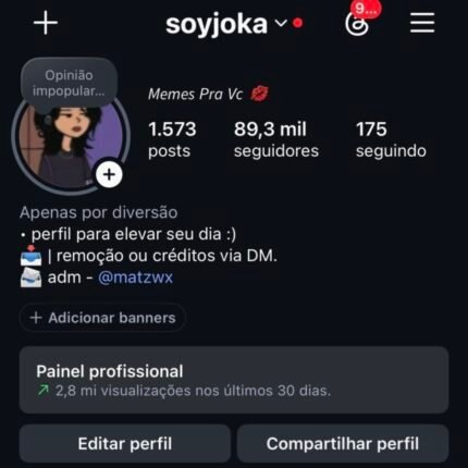 Conta Instagram 89K