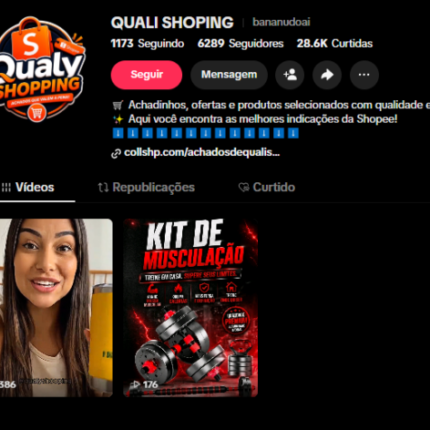 conta monetizada do tiktok shop 6k