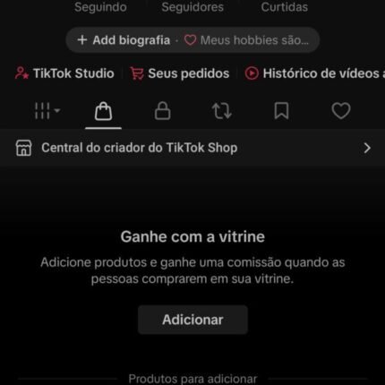 Tik Tok com shop ativo sem documento Sem restrição com 1913 Seguidores