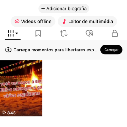 CONTA DE TIK TOK INICIAL DE 176 SEGUIDORES