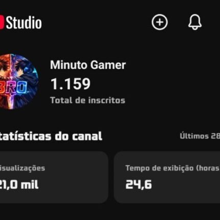 Canal Youtube +1K Minuto Gamer