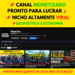 Canal do YouTube Monetizado | Nicho Premium de Geopolítica, História e Economia
