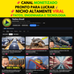 Canal do YouTube Monetizado | Tecnologia, Engenharia e Grandes Projetos | +R$ 64 Mil no Último Ano