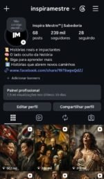 INSTAGRAM Inspira Mestre +230 mil seguidores- Motivação/ Engajamento altíssimo