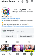 🔴 INSTAGRAM 30K | Mundo Dos Famosos | 💥 ALTO ENGAJAMENTO!