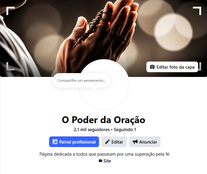 o-poder-da-oracao Página O Poder da Oração - 2,1k seguidores - Imagem 1
