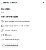 canal dark de rock, focado em Raul seixas, MONETIZADO