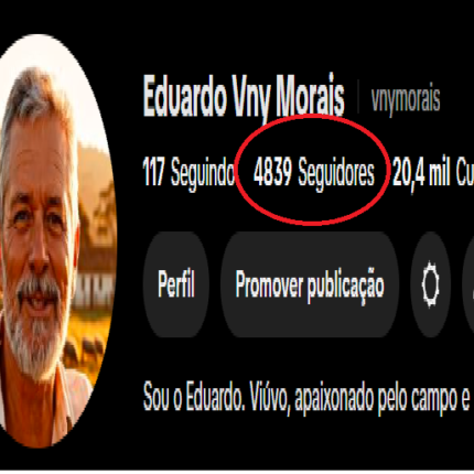 Conta com 5K seguidores