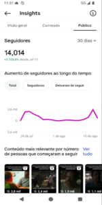 🚀PERFIL DO INSTAGRAM ORGÂNICO (14 mil seguidores & 1.8 MILHÕES de viws em 30D) - Imagem 2