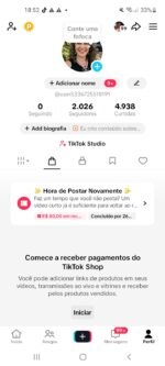 CONTA DO TIKTOK COM SHOP ATIVO +2K SEGUIDORES, LIVES ATIVAS (ENGAJAMENTO REAL)