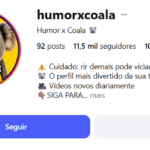 Conta Insta com 11 Mil Seguidores
