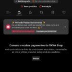 CONTA DO TIKTOK COM SHOP ATIVO +1,4K SEGUIDORES, LIVES ATIVAS (ENGAJAMENTO REAL)