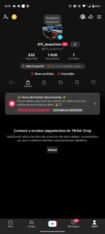CONTA DO TIKTOK COM SHOP ATIVO +1,4K SEGUIDORES, LIVES ATIVAS (ENGAJAMENTO REAL)