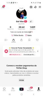 CONTA DO TIKTOK COM SHOP ATIVO +28K SEGUIDORES + LIVES ATIVAS (ENGAJAMENTO REAL)