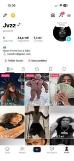 CONTA DO TIKTOK MONETIZADA +34,6K SEGUIDORES +1,3MM CURTIDAS (ENGAJAMENTO REAL)