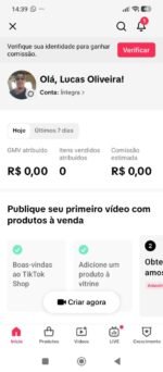 CONTA DO TIKTOK COM SHOP ATIVO +1K SEGUIDORES, LIVES ATIVAS (ENGAJAMENTO REAL) - Imagem 2