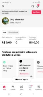 CONTA DO TIKTOK COM SHOP ATIVO +1K SEGUIDORES, LIVES ATIVAS (ENGAJAMENTO REAL) - Imagem 2