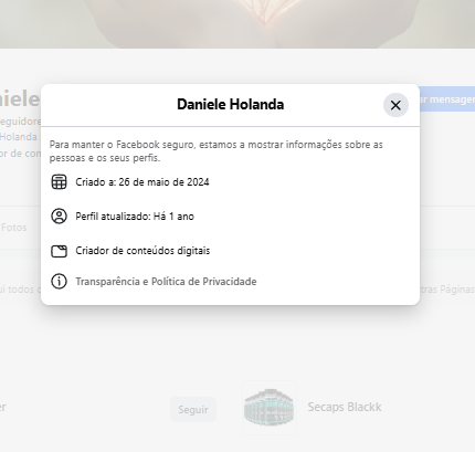Página Facebook 7.700 seguidores