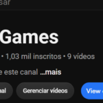 Canal de Games em crescimento Top para shorts 1050 inscritos