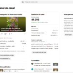 CANAL MONETIZADO COM 49 MIL INSCRITOS