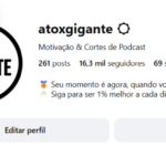 Conta Instagram com16 mil seguidores