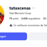 Conta Insta 6.829 seguidores