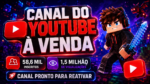 Canal youtube com 58,6 Mil Inscritos e 1,5 Milhão de Visualizações