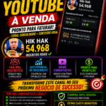 Canal YouTube quase 54k inscritos Promoção Relâmpago