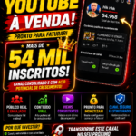 🚀# 🚨🔥 OPORTUNIDADE RARA! CANAL COM +54 MIL INSCRITOS REAIS À VENDA – APROVEITE ANTES QUE ALGUÉM COMPRE! 🚀💰