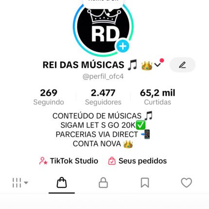 Conta com quase 3k shop ativo sem doc com engajamento bom ✅
