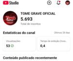 CANAL YOUTUBE 5600 INSCRITOS - TOME GRAVE - Imagem 4