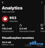 📸 CONTA YOUTUBE COM 950 INSCRITOS - QUASE 1K 📸 - Imagem 2