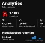 🚀 CANAL COM 1,2K DE INSCRITOS “QUASE” DANDO ÓTIMOS RESULTADOS! 🚀 - Imagem 2