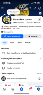 Página de Futebol com +93 Mil Seguidores (Instagram, TikTok, Facebook e YouTube) - Imagem 3