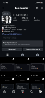 26k +Instagram orgânico e 100% engajado visualizações +9milhões nos story 9 mil visualizações conta ativa e crescendo engajamento orgânico ativ - Imagem 2