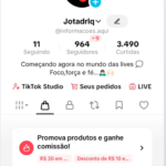 CONTA TIKTOK SHOP AFILIADOS BRASIL | 964 SEGUIDORES REAIS