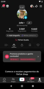 ✅CONTA TIKTOKSHOP ATIVO 🛒 | 2.0 K SEGUIDORES | 4.5 K CURT❤️ | NICHO BELEZA | SEM DOCUMENTOS | 💰 ENGAJAMENTO (28D) - Imagem 2
