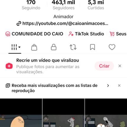 CONTA TIKTOK MAIS DE 450MIL SEGUIDORES