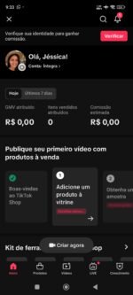 ✅CONTA TIKTOKSHOP ATIVO 🛒 | 1.0 K SEGUIDORES | 1.5 K CURT❤️ | NICHO BELEZA | SEM DOCUMENTOS | 💰 ENGAJAMENTO 18K (28D) - Imagem 3