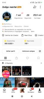 Conta Kwai com 7 mil 500 seguidores e 19.500 mil curtidas e está no programa receita de anúncios - Imagem 2