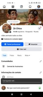 Página do Facebook