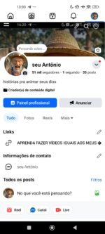 Página do Facebook