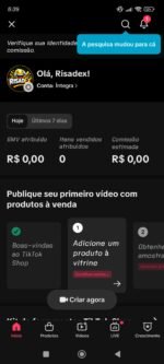 Conta do tiktok com 1.199 seguidores com tiktok shop ativo - Imagem 2